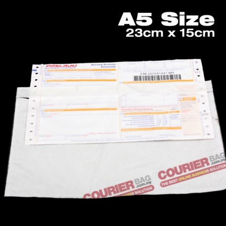 A5 size consignment note sticker pocket (100pcs) - Courierbag.com