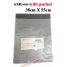 A3(B) Size Grey Color With Pocket Courier Bag (38cmx55cm,10pcs)