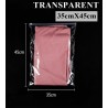 T5 Transparent Plastic Bag with Zip Lock (35cmX45cm, 100pc)